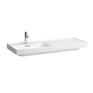 LAUFEN Waschtisch MEDA 460x1200x160 Ablage rechts o. Hl. m.Ül. LCC weiß, H8171104001091 H8171104001091