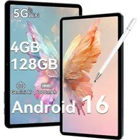 TABWEE T80 10" Android 16 64GB/128 GB incl. Stift Tablet (10.1", 128 GB, Android16, 5G wifi, Android 16, Gemini AI, mit Stift)