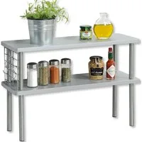 KESPER® Küchenregal Küchen-Regal mit Utensilienaufhängung - grau, 1-tlg.