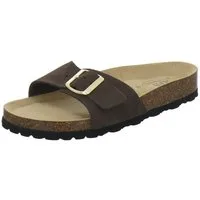 AFS-Schuhe 211276 Sommer Pantolette für Damen mit Fußbett, bequeme Sandalen aus Leder