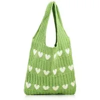 FOUORTUNATE-BEE Schultertasche Gestrickte Schultertasche Gehäkelte Tasche Damen Gestrickte Tasche (Leichte Strick-Tote Tasche Umhängetasche)