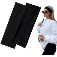 Zaewry Haargummi Yoga Headbands, Elastische Haarbänder, Rutschfest Haarband Damen, 2-tlg.