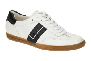 Paul Green Damen Halbschuhe Sneaker 5450-08 Wei? Schwarz Glattleder Super Soft