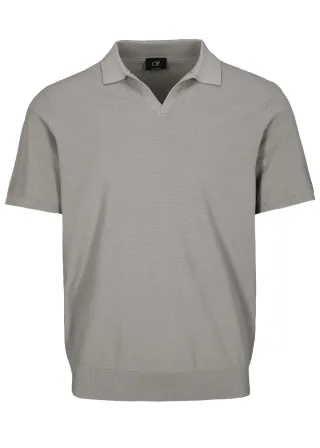 COMMANDER Finest Clothing - Polo-Pullover, 1/2 Arm dark stone - Gr. - 3XL