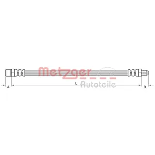 Metzger Bremsschlauch hinten BMW 5 Touring E61