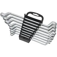 FAMEX Ringschlüssel 10154-8 Doppel-Ringschlüssel-Satz (Schraubenschlüssel Set, 8 St), aus CV-Stahl