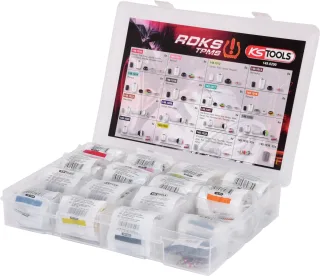 KS Tools RDKS - TPMS Service-Sortiment für Reifendruck-Kontrollsysteme, 142-tlg - 149.0200