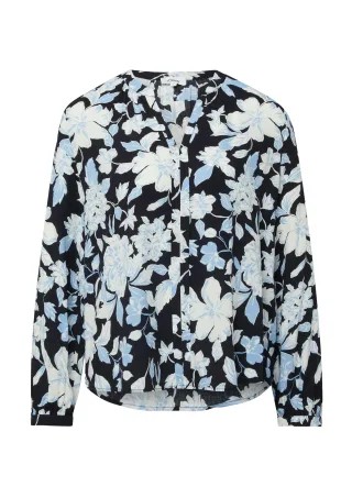 s.Oliver - Bluse blau/mehrfarbig - Gr. - 34