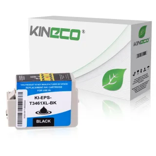 Tintenpatrone kompatibel zu Epson Pro WF3720 34 C13T34614010 XL Schwarz