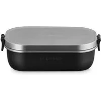LE CREUSET Lunchbox On The Go Lunchbox schwarz matt 900ml, Edelstahl