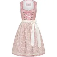 Nübler Trachtenkleid Midi Dirndl Greta in Rose von Nübler - Rocklänge 60 cm