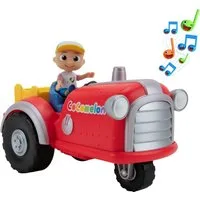 Jazwares Spielzeug-Auto Cocomelon - Mitsing-Traktor, spielt das Lied "Old MacDonald"