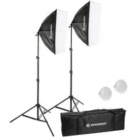 BRESSER Tageslichtlampe BRESSER BR-225B LED Tageslicht-Set mit Softboxen 50 x 70 cm