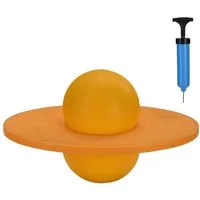 relaxdays Hüpfspielzeug Pogo Ball für Kinder bis 100 kg, gelb