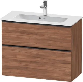 Duravit D-Neo Waschtischunterbau wandhängend Nussbaum Matt 810x372x625 mm - DE43690BD790000 DE43690BD790000