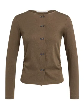 Yaya - Jersey-Cardigan braun - Gr. - M