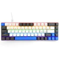 MEDIA-TECH RED CORE MX60 Gaming-Tastatur (mechanische Silent RED-Schalter, Hintergrundbeleuchtung, 68 Tasten)
