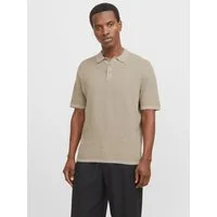 Jack & Jones Kurzarmpullover JJEGEORGE KNIT POLO SS SN mit Polo Kragen