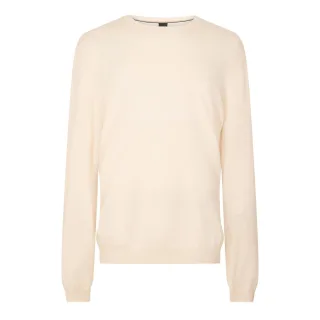Boss - Sweatshirt für Herren, Rundhalsausschnitt, Regulär, Langärmlig (Weiß)