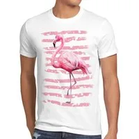 Print-Shirt Herren T-Shirt Pink Power flamingo hipster strand urlaub rosa zoo karibik hawaii