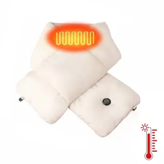 TENGOO Electric Heated Scarf USB Powered 3 Heat Settings Winter Warm Neck Wrap Polyester Fiber Thermal Comfortable Neck