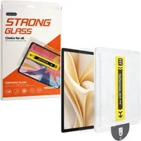 Wigento Tablet-Hülle Für Lenovo Idea Tab 11" SnapFit Premium Schutzglas Installationshilfe, 9H Härte, kratzfest, stoßfest, Installationshilfe, Oleophob