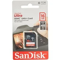 Sandisk Ultra SDHC UHS-I Karte 16 GB Speicherkarte (16 GB, 48 MB/s Lesegeschwindigkeit)