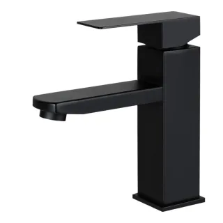Nettlife Waschtischarmatur, Schwarz, Metall, 4x19x19 cm, Badezimmer, Waschbecken & Armaturen, Badarmaturen