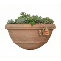 Teramico Blumentopf Pflanzgefäß Wandhänger Terrakotta "Gerla"– 31 cm Frostfest (1 St), Frostfest, UV-Fest