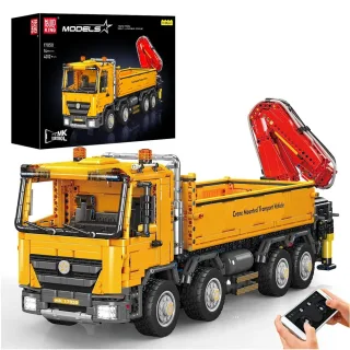 Mould King 17050 Actros Self-Loading RC Crane Truck Pneumatic Heavy-Duty Vehicles Model Building Blocks 4012 PCS Assembl