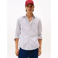 Tommy Hilfiger Langarmhemd CORE HAIRLINE POPLIN regular fit, Button-down-Kragen, fein gestreift