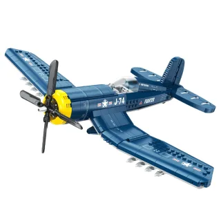 JieStar JJ9216 F4U Military Fighter Model 767pcs 1/24 MOC Building Blocks Aircraft Bricks Assembly Kit Toys for Children
