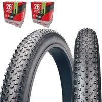 Chaoyang Fahrradreifen 2 x Fatbike Reifen Big Daddy 26x4.0 100-559 inkl. 2 x Schläuche 26x4.0, (4-tlg)