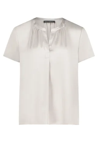 Betty Barclay - Satin-Bluse beige - Gr. - 38