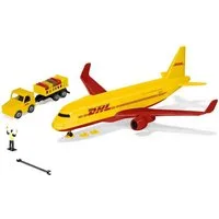 Spielzeug-Auto Siku 1702 DHL Frachtflugzeug mit Zubehör
