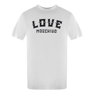 Love Moschino - T-Shirt für Herren, Logo (Weiß)