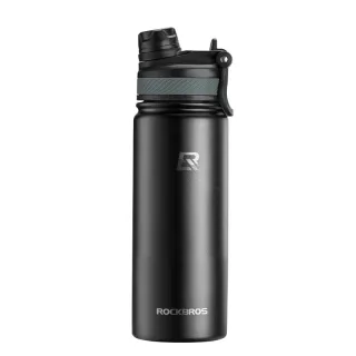 ROCKBROS 550ml Thermal Water Bottle Sports Water Bottle Non Slip 304 Stainless Steel Cold And Hot Thermo Cup Cycling Hik
