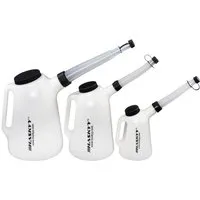 HASKYY Ölkanne Ölkannen Füllkannen 1,3,5 Liter Set Messbecher Wasserkanne