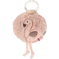 Fehn Greifspielzeug Lazy, Crazy & Pink, Stoffbuch Flamingo