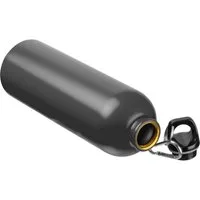 Easy Gifts Trinkflasche Edelstahl Trinkflasche / mit Karabiner / 750ml / Farbe schwarz