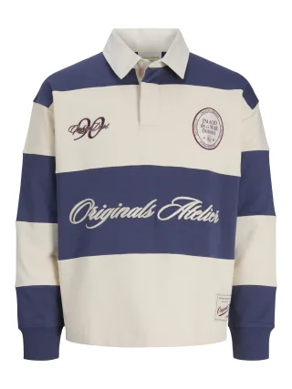 JACK&JONES - JORSALAMANCO RUGBY POLO JNR Violett - Gr. - 176