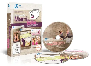 Die große Mami-Fitness-Box - Fit in der Schwangerschaft & nach der Geburt ++ (3 DVDs: Fit mit Babybauch Meine Rückbildungsgymnastik & Pilates mit Baby) ++ Das perfekte Geschenk ++