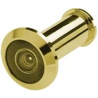 BASI Türspion TS 680 nicht für Glastüren, DIN Vorschrift 1,20m, (Packung) Weitwinkel 180°, Türstärken 35 - 58 mm, Einbau Ø 14 mm, Farbe Silber