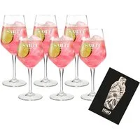Mixcompany Gläser-Set Sarti Rosa Italia – 6er Set Ballongläser für Aperitifs & Cocktail