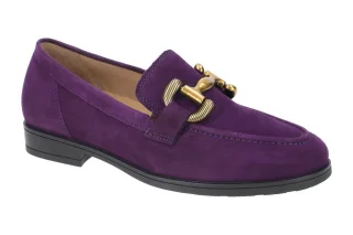 Gabor 52.422.49 lila Slipper FLORENZ - Gabor Comfort, Echtleder, Blockabsatz