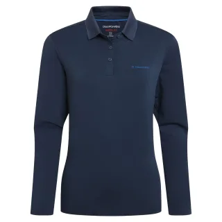 Craghoppers - "Thornbury" Poloshirt für Damen, Nosilife, Emblem, Langärmlig (Marineblau)