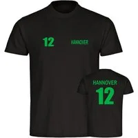 multifanshop T-Shirt Herren Hannover - Trikot Nummer 12 - Männer
