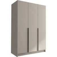 MIRJAN24 Kleiderschrank Calia I (mit drei Drehtüren) Kleiderstange, Metallgriffe