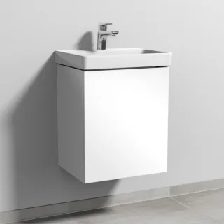 Sanipa 3way Waschtischunterbau zu Villeroy & Boch Avento Waschtisch mit 1 Tür, Weiß-Glanz SF61978