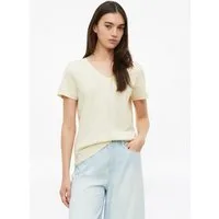 s.Oliver Kurzarmshirt T-Shirt Baumwollshirt mit V-Ausschnitt